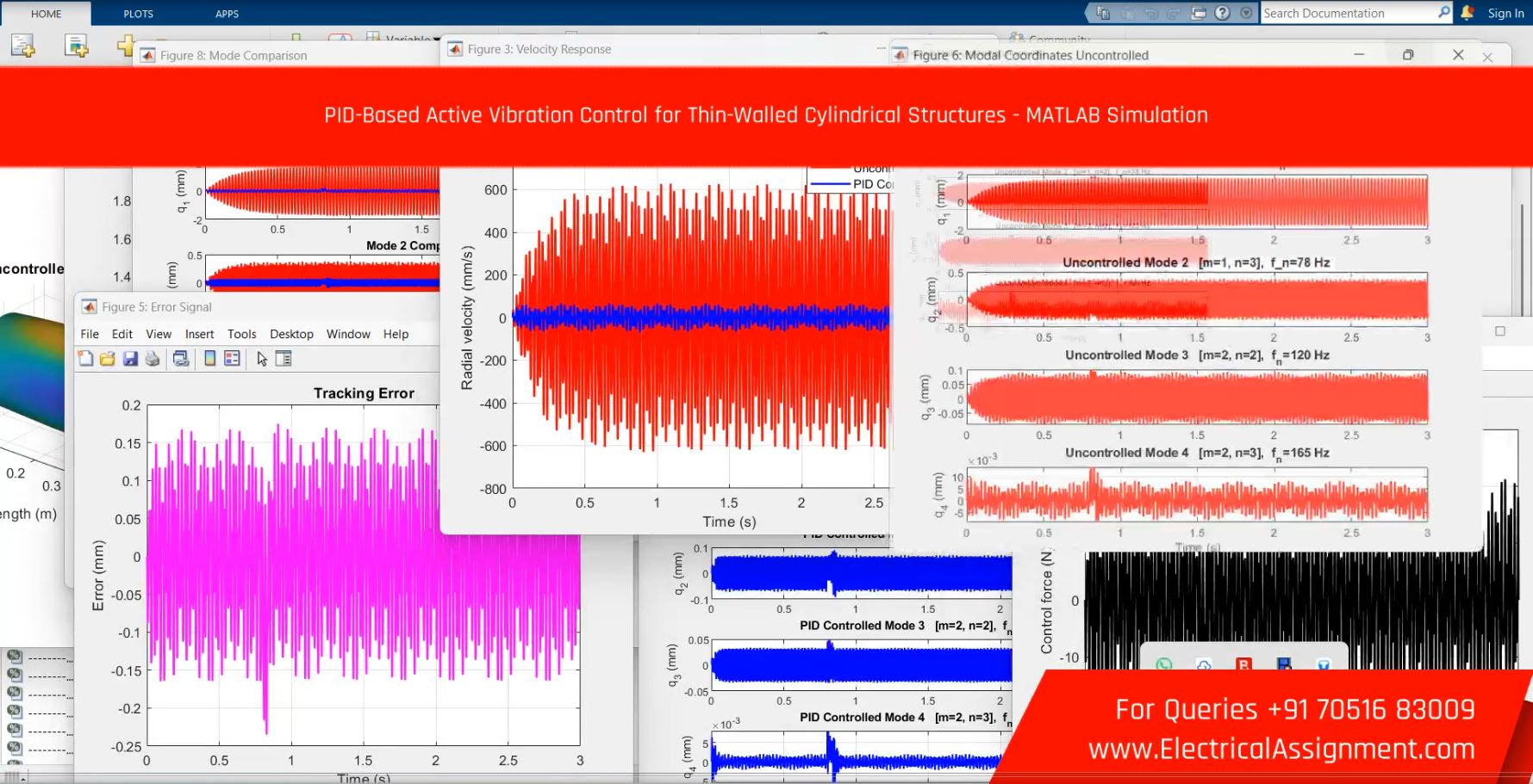 PID-Based Active Vibration Control for Thin-Walled Cylindrical Structures - MATLAB Simulation screenshot 5
